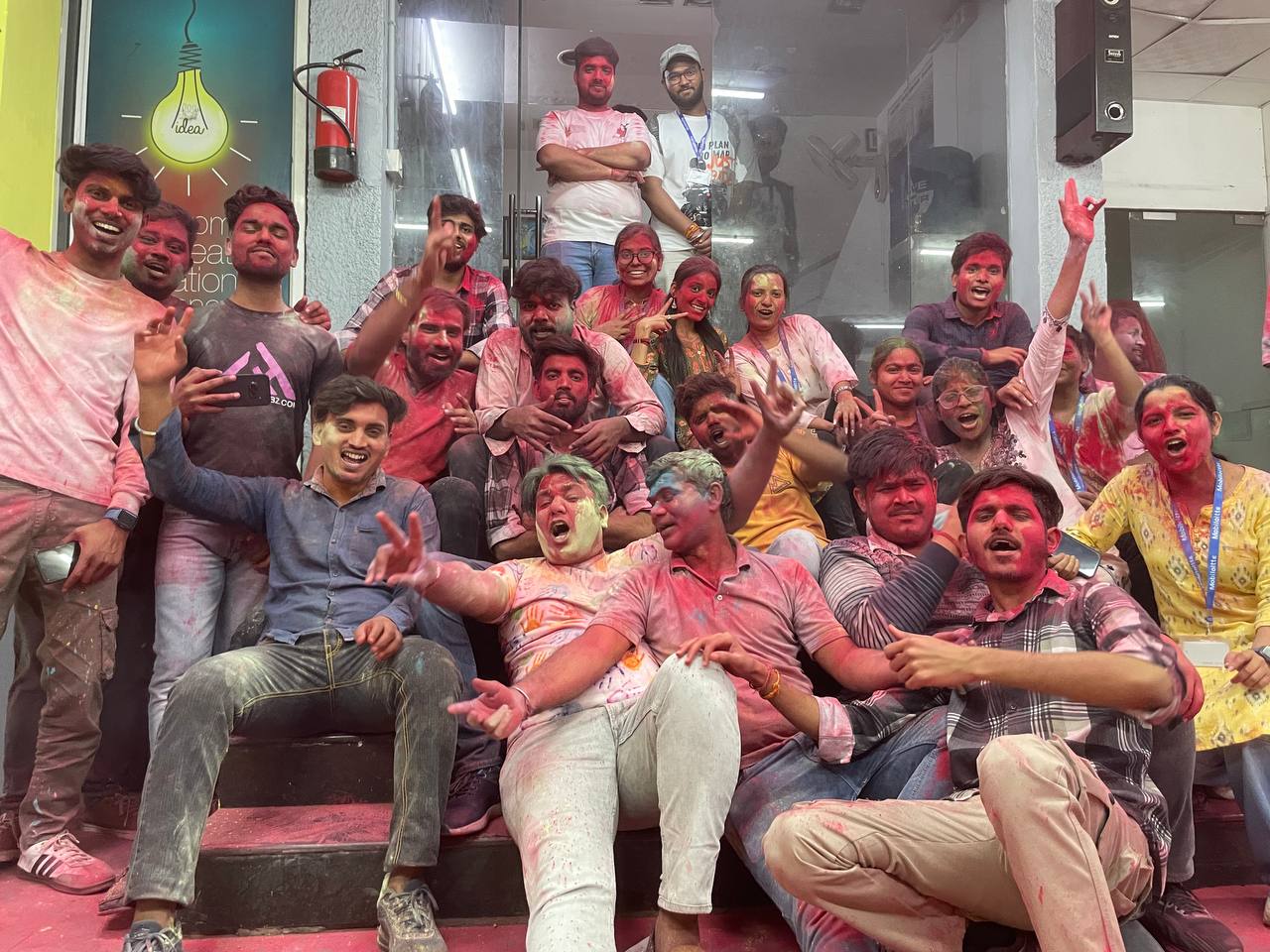 Mobiloitte company holi celebration